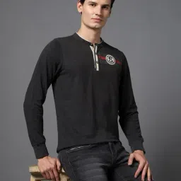 sin Men Regular Fit Henley T-Shirt image 1