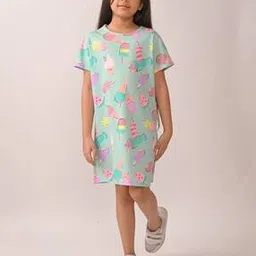 anthrilo Girls Printed Shift Dress-picture-11