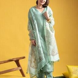 indie picks Embellished and Embroidery Straight Kurta Set-picture-20