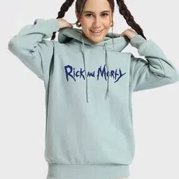 Women Graphic Print Oversized Fit Hoodie-image-28
