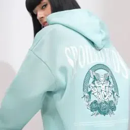 tokyo talkies Women Graphic Print Oversized Fit Hoodie -picture-36