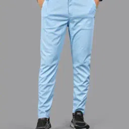 buda jeans co Men Tapered Fit Flat-Front Trousers image 1