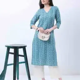 vishudh Women Printed Straight Kurta -picture-19