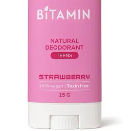bitamin Women Strawberry Teens Natural Deodorant 15 gm image 1