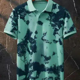 buda jeans co Men Dyed Regular Fit Polo T-Shirt image 1