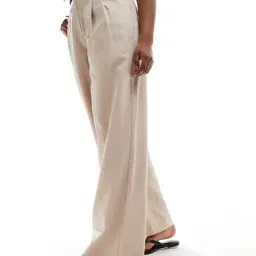 miss selfridge Women Fleck Wide-Leg Tailored Trousers image 1