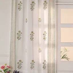 peepul tree Floral Print Window Curtain-picture-51