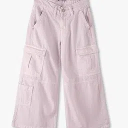 Girls Relaxed Fit Cargo Jeans-image-13