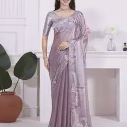 saree mall Women Saree with Contrast Embellished Border-picture-39