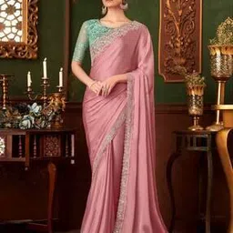 ri-wah Women Embellished Saree with Blouse Piece-picture-29