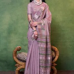 ri-wah Printed Saree with Tassels-picture-34