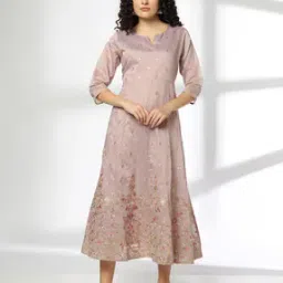 avaasa set Women Embroidered A-Line Dress-picture-49