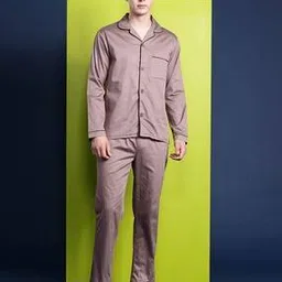 hancock Men Relaxed Fit Cotton Shirt & Pyjamas Set-picture-30