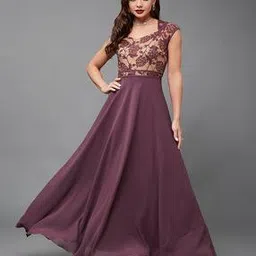 miss chase Women V-Neck Self-Design Dress-picture-20