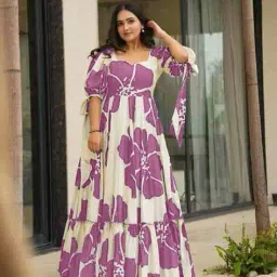 nyrika Women Floral Gown Dress image 1