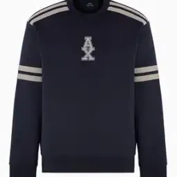 armani exchange Men Logo Embroidered Regular Fit Crew-Neck Sweatshirt-picture-28