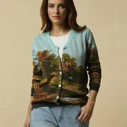 allen solly Women Cardigan with Button-Closure-picture-33