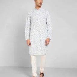 indus route by pantaloons Men Floral Long Kurta-picture-53