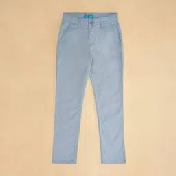 yu by pantaloons Boy Slim Fit Flat-Front Trousers-picture-19