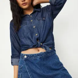 max Women Washed Denim Shirt image 1