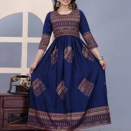 acai Women Printed Anarkali KurtaSet-picture-22