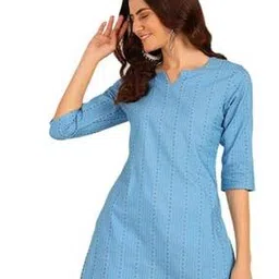 new ethnic 4 you Women Striped Straight Kurta -picture-24