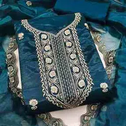 svaraa Women Embroidery Unstitched Dress Material-picture-21
