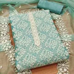 svaraa Women Embroidered Unstitched Dress Material-picture-29