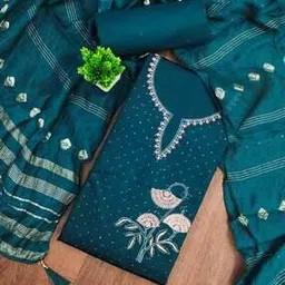 svaraa Women Embroidery Unstitched Dress Material-picture-44