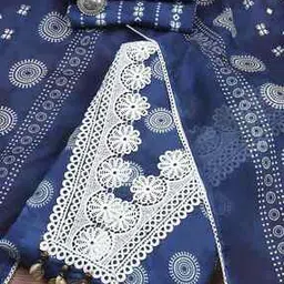 biba Women Embroidered 3-Piece Unstitched Dress Material-picture-39