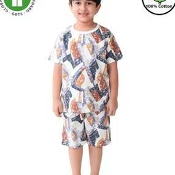 anthrilo Boys Printed Shorts & T-Shirt Set-picture-33