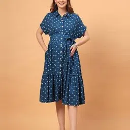 zelena Women Printed Shirt Dress-picture-35