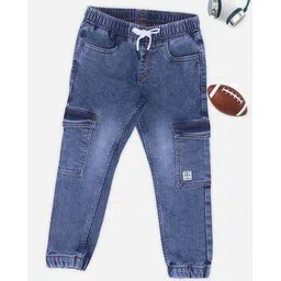 pantaloons junior Boys Mid Wash Jogger Jeans-picture-49