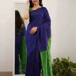 indie picks Banarasi Art Silk Traditional Half-and-Half Saree-picture-35