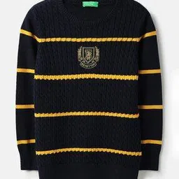 united colors of benetton Boys Cotton Graphic Sweater-picture-52