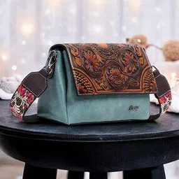 exotic Women Floral Embossed Sling Bag-picture-46