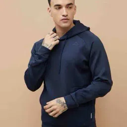 kappa Men Regular Fit Hoodie with Full Sleeves image 1