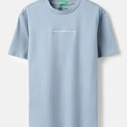 united colors of benetton Boys Typographic Print Relaxed Fit Round-Neck T-Shirt-picture-25