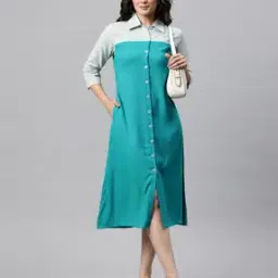 cottinfab Women Stripes Shirt Dress-picture-52