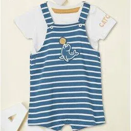 max Boys Striped Dungaree with T-shirt-picture-17