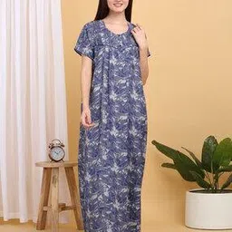 sweet dreams Women Printed Round-Neck Nightie-picture-19