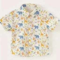 pixie n prince Boys Novelty Print Relaxed Fit Shirt-picture-45