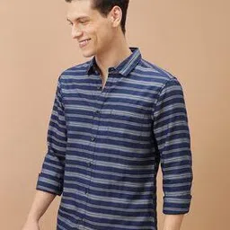 highlander Men Stripes Slim Fit Shirt-picture-23