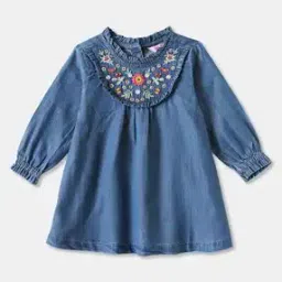 r&b Girls Embroidered A-Line Dress-picture-31