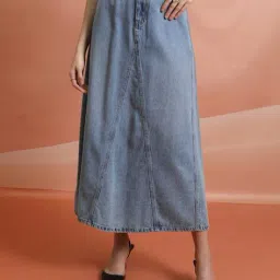 tokyo talkies Women A-Line Skirt with Insert Pockets image 1
