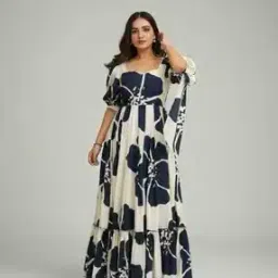 nyrika Women Floral Print Gown Dress-picture-24