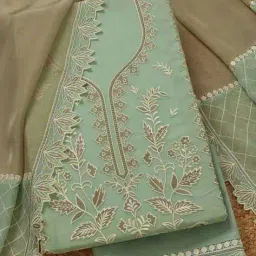 soch Women Embroidery Unstitched Dress Material image 1