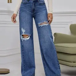 buda jeans co Women Light Washed Flared Jeans  image 1