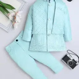 fourfolds Boys Embroidered 3-Piece Suit Set-picture-19