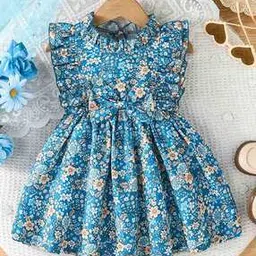 avsar trendz Girls Floral Print Fit & Flare Dress-picture-34